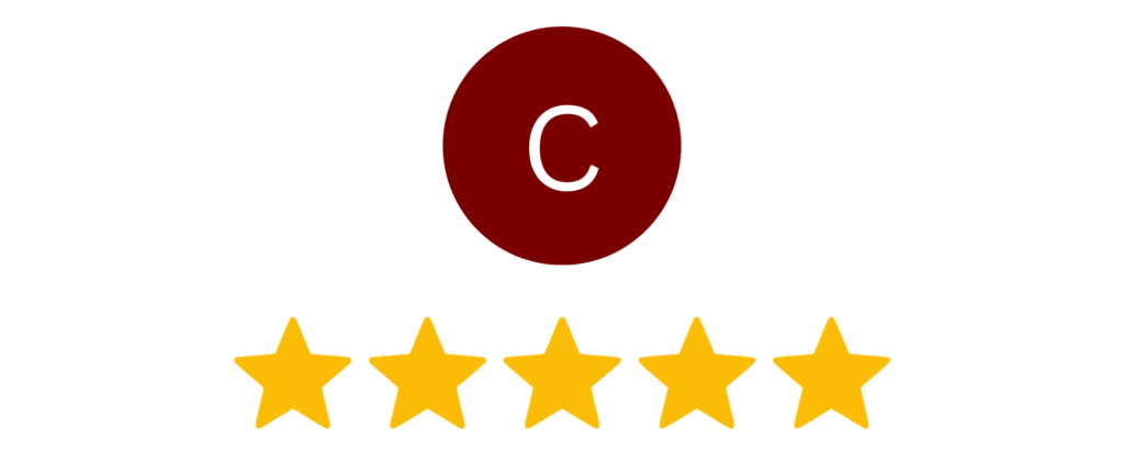 cinque stelle per la recensione su Google