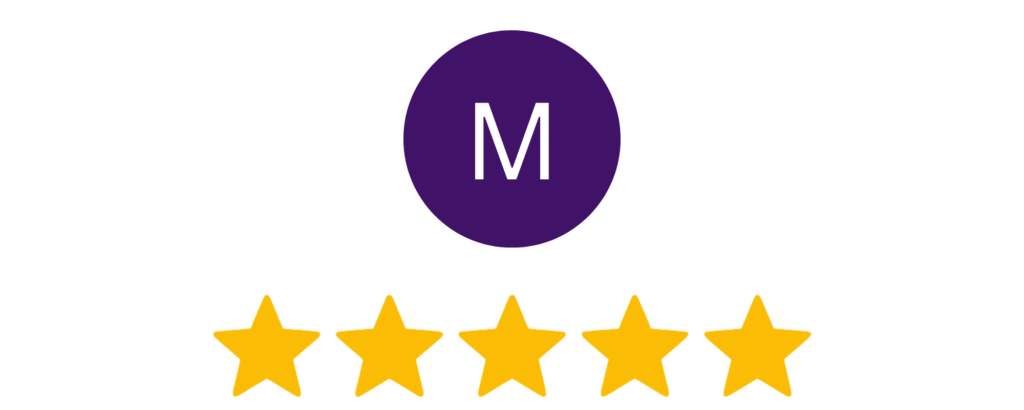 cinque stelle per la recensione su Google