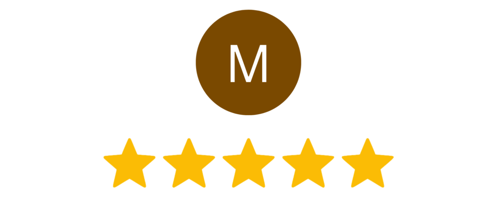 cinque stelle per la recensione su Google