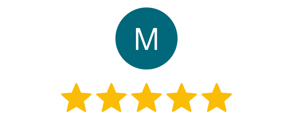 cinque stelle per la recensione su Google